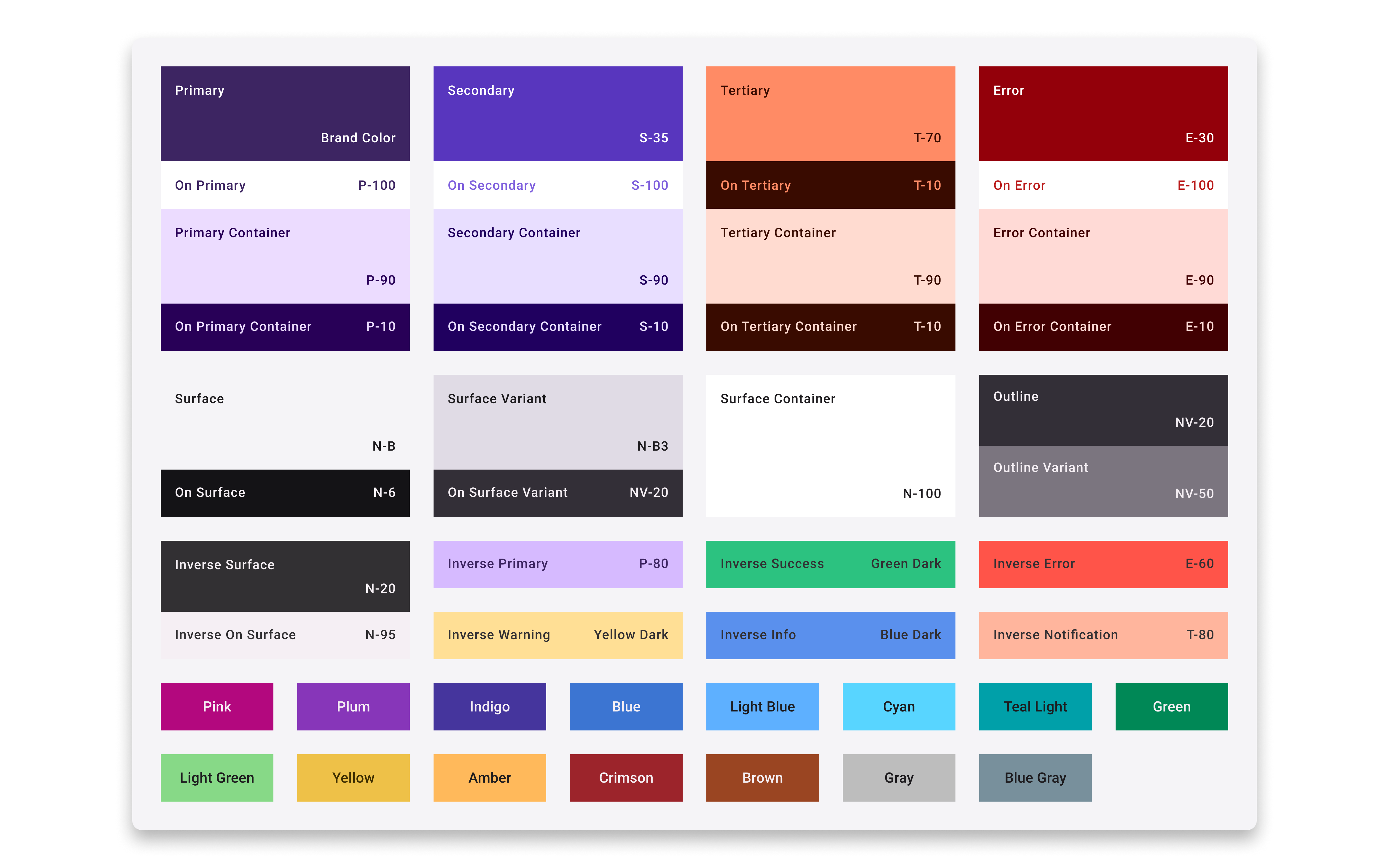 Vasion Design System high contrast color tokens